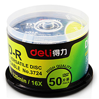 得力（deli） 3724 记录式DVD光盘 刻...