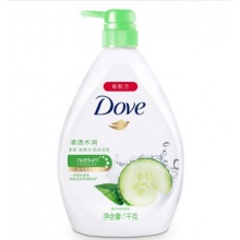 多芬(Dove)沐浴露1000g 清透水润 清爽水润沐浴乳