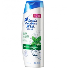 海飞丝 去屑护肤洗发露 怡神冰凉型400ml