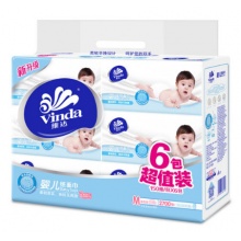 维达（Vinda）软抽 婴儿纸面巾3层100抽