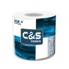 洁柔卷纸 卫生纸3层有芯卷筒纸无香擦手纸卫生间厕纸家用 共24卷