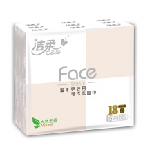 洁柔 Face手帕纸面巾纸4层6片18包装迷你便携餐巾纸纸巾