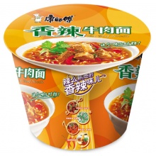 康师傅 香辣牛肉面 12桶/箱
