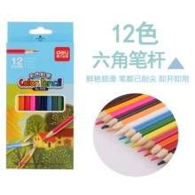 得力（deli）彩色铅笔7016 12色 盒装_