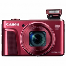 佳能（Canon）PowerShot SX720 HS 数码相机（2030万像素 40倍光变 24mm超广角）红色