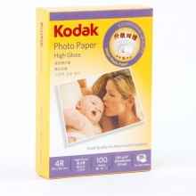 柯达Kodak 4R/6寸 230g高光面照片纸/喷墨打印相片纸 100张/包