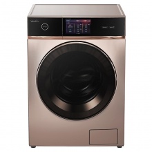 美的（Midea）MD120-1617WIDQCG 12公斤变频洗烘一体滚筒洗衣机（玫瑰金） 智能APP控制 ATC全时净态