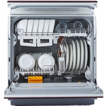 松下（Panasonic）洗碗机 除菌烘干 双层碗篮台式 非柜式 NP-TR1TTCN（魔影红）