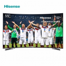 海信（Hisense）LED55E7C 55英寸 超高清4K 曲面电视 HDR 丰富影视教育资源（黑色）