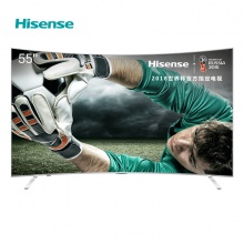 海信（Hisense）LED55EC880UCQ 55英寸 超高清4K 曲面 ULED超画质电视 HDR 人工智能 VIDAA5.0（月光银）
