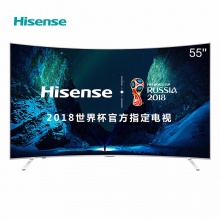 海信（Hisense）LED55EC880UCQ 55英寸 超高清4K 曲面 ULED超画质电视 HDR 人工智能 VIDAA5.0（月光银）