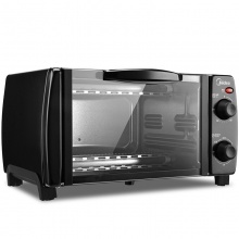 美的（Midea）T1-L101B 家用多功能迷你小烤箱 10升家用容量 双层烤位