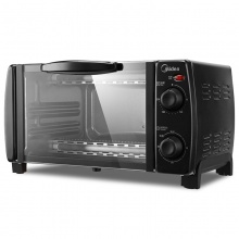 美的（Midea）T1-L101B 家用多功能迷你小烤箱 10升家用容量 双层烤位