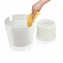 飞利浦(PHILIPS)加湿器 上加水 纳米无雾恒湿 静音办公室卧室家用加湿 HU4803/00牡蛎金属色