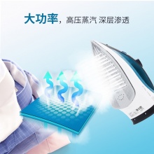 飞利浦（PHILIPS） 智能温控电熨斗家用商用 烫斗 蒸汽熨烫机 GC4881 2100w