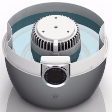 飞利浦(PHILIPS)加湿器 4L大容量 上加水 纳米无雾带除菌盒 静音办公室卧室家用加湿 HU4903/02暗金属银色