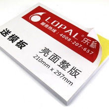 乐标（lopal)a4不干胶电脑打印纸 亮光面整版 80张/包