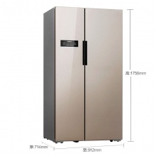 西门子（SIEMENS）610升双门变频家用风冷...
