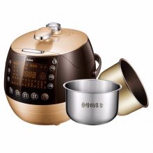 美的（Midea） 电压力锅 6L 智能家用 一锅双胆 PSS6068P 主图色