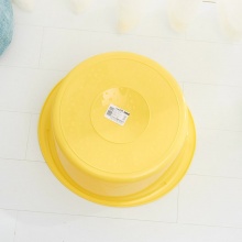 龙士达（LONGSTAR）加厚塑料洗脸盆洗衣洗脚盆 42CM欧式耐用水盆 l-212蓝色