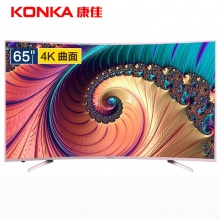 康佳（KONKA）LED65X88U 65英寸4K曲面 金属机身 智能网络LED液晶电视机
