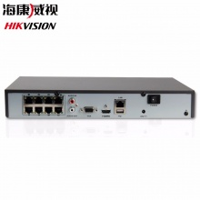 海康威视（HIKVISION）500万POE网络监控摄像头 监控设备套装 高清夜视红外监控系统套装 5个摄像头+ 录像机+配件