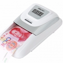 得力（deli） 3929 便携式小型验钞机 双电源精准验钞仪 语音提示