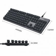 罗技（Logitech）K840时尚机械键盘 游戏机械键盘 非樱桃轴 罗技机械轴 高速触发 阳极铝 绝地求生 吃鸡键盘