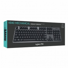 罗技（Logitech）K840时尚机械键盘 游戏机械键盘 非樱桃轴 罗技机械轴 高速触发 阳极铝 绝地求生 吃鸡键盘