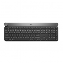罗技( Logitech) Craft无线键盘-深灰 智能控制旋钮 蓝牙优联双模连接 多设备连接切换 旗舰键盘
