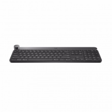 罗技( Logitech) Craft无线键盘-深灰 智能控制旋钮 蓝牙优联双模连接 多设备连接切换 旗舰键盘