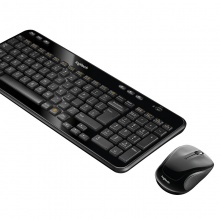 罗技（Logitech）MK365 无线键鼠套装 巧克力键盘 时尚键盘（黑色）