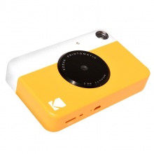 柯达（Kodak）PRINTOMATIC 拍立得相机 黄白色 即拍即得 （1000万像素 ZINK无墨打印 简约撞色）