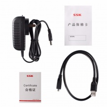 飚王（SSK）SHU370 铁三角USB3.0高速七口分线器 多功能扩展集线器HUB 带电源适配器