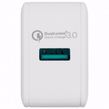 摩米士（MOMAX）QC3.0快充充电器 18W闪充充电头USB快充电源适配器 苹果安卓手机平板通用 白色