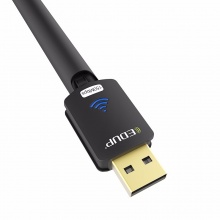 EDUP EP-MS8552C 150M免驱动无线网卡 USB网卡 台式机笔记本wifi接收器 无线信号接收器