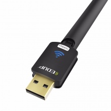EDUP EP-MS8552C 150M免驱动无线网卡 USB网卡 台式机笔记本wifi接收器 无线信号接收器