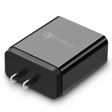 绿联 QC3.0+2.4A双口快充充电器 FCP华为P9多口USB充电头 苹果安卓手机电源适配器 支持小米5/6荣耀 30599 黑