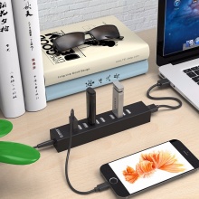 奥睿科（ORICO）H1013-U2 10口USB2.0分线器HUB高速扩展集线器 黑色 线长1米 带DC电源线