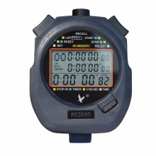 天福秒表计时器多功能电子跑步表户外运动比赛专用三排60道PC3860