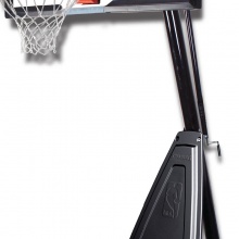斯伯丁 Spalding 手摇式螺杆调节篮球架便携式60英寸矩形篮板篮球框 68562