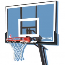 斯伯丁 Spalding 插销式调节篮球架便携式54英寸矩形篮板篮球框 66291