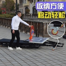 篮球架家用标准篮球框成人户外可扣篮可升降移动训练篮球架 大号豪华款配PC篮板（155*92cm）