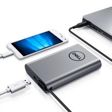 戴尔（DELL） 便携充电宝 移动电源外接电池 XPS13 笔记本电源适配器充电器二合一 混合型适用Type-c接口（PH45W17-CA）