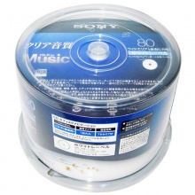 索尼（SONY）CD-R 光盘/刻录盘 48速700MB 桶装50片 Audio音乐可打印