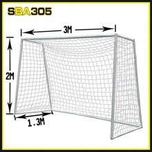 SBA305五人制钢管足球门3m*2m白色足球门...