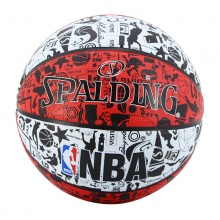 斯伯丁SPALDING 篮球NBA涂鸦lanqiu室外耐磨7号橡胶蓝球83-574Y