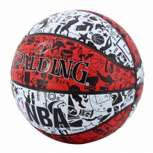 斯伯丁SPALDING 篮球NBA涂鸦lanqiu室外耐磨7号橡胶蓝球83-574Y