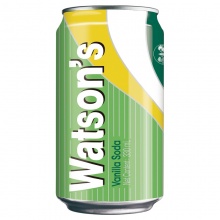 屈臣氏（Watsons）香草味苏打汽水330ml...