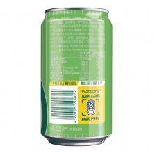 屈臣氏（Watsons）香草味苏打汽水330ml*24听 整箱